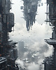 plakaty Futurystyczna Japonia, Cyberpunk - Plakat - Loft, Minimalizm 1