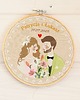 Ślub - inne Personalizowana pamiątka ślubna, haft w tamborku 2