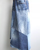 spódnice maxi Patchworkowa spódnica jeans r.48 4