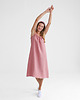 sukienki midi damskie Lniana Sukienka FLORA MIDI dusty pink 5