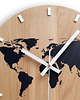 zegary Zegar  DĄB World Mapa Świata Czarna 33,5cm 1