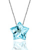 złote naszyjniki Naszyjnik Topaz Sky Blue Gwiazdka złoto 585 2