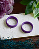 biżuteria różna Tunele do uszu 10-100mm / fioletowe / plugi, tunele siodłowe 2