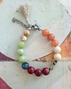 bransoletki z kamieni naturalnych Bransoletka BOHO ART jadeit, jaspis, bordo, rudy, krem, mięta 2