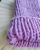 czapki damskie Wełniana czapka na drutach WOOLLY liliowa 1