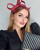 fascynatory Fascynator ELZA Z WOALKĄ BORDO  oraz inne kolory 9