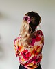 spinki i klamry do włosów Scrunchie spinka klamra jedwabna różowy beż 2