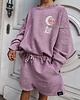 bluzy dla dziewczynki Bluza oversize Kitty Stars vintage lilac 3