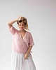 kardigany damskie Kardigan Rozalia, krótki rękaw, super kid moher z jedwabiem M-XL 3