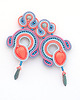 kolczyki soutache Wrzosowa jesień 3