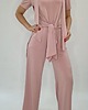 kombinezony damskie Elegancki set szerokie spodnie ,tunika ,róza 3D  roz 36-56 2