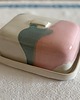 pojemniki kuchenne Ceramiczna maselniczka z nożykiem do masła 7