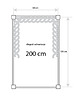 akcesoria do łóżeczek Ochraniacz Warkocz 200 cm Jasnoszary 5