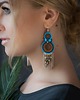 kolczyki soutache Eira L - kolczyki etno, srebro 1