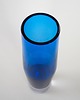 wazony Wazon szklany kobaltowy, duński design, lata 60, produkcja: Dania 5