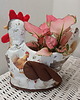 koszyki wielkanocne Kura na jajka, owoce, ozdoba do kuchni 1