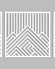 Ozdoby na ścianę 3D DEKORACYJNE PANELE GEOMETRYCZNE, NOWOCZESNA DEKORACJA ŚCIENNA, BIAŁY 3