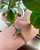 bransoletki wire wrapping Miedziana elfia bransoletka z zielonym onyksem 4