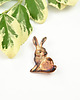 broszki Broszka srebrna z zajączkiem brązowym 4