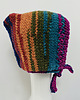 czapki damskie Kolorowa bonetka balaclava kominiarka wiązany kaptur zamiast czapki 4