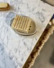 mydelniczki Ceramiczny Zestaw Łazienkowy z Mydelniczką z Odpływem Perłowa Biała 8