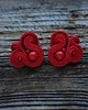 kolczyki soutache Czerwone kolczyki sutasz 1