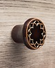gałki do mebli Ceramiczna gałka do mebli, ciemnobrązowa, wz.3, ręcznie robiona 1
