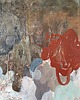 obrazy "Structural shadows" 50x60 cm, obraz na płótnie, pigmenty ziemne, akryl 6