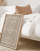 obrazy i plakaty do pokoju dziecięcego Plakat dla dzieci Beige Soccer Field 1