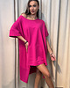 sukienki mini damskie Bawełniana sukienka Fucsia 4