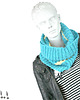 szale damskie ::: HELLO! blue ::: 1