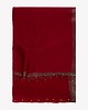 szale damskie Szal wieczorowy bordowy ze złotą obwódką i ozdobnymi koralikami 70x190 cm 1
