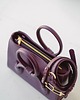 torebki do ręki BOW BAG - skórzana torebka - bakłażan 6