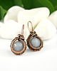 kolczyki wire wrapping Kolczyki z jadeitem 3