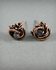 kolczyki wire wrapping Kolczyki sztyfty z szafirami 5