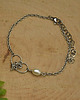 bransoletki wire wrapping Bransoletka serce perła wire wrapping 2