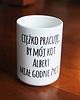 kubki Ciężko pracuje by mój kot, kubek z imieniem 1