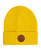 czapki i kapelusze męskie Czapka beanie z bawełny organicznej żółta 1