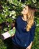 bluza bez kaptura damska Bluza do jogi COZY AF Oversize Sweatshirt - midnight blue s/m 1