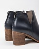 botki damskie SKÓRZANE BOTKI DO KOSTKI ZAPATO 501 GRANAT 5