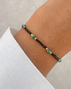 bransoletki z kamieni naturalnych Bransoletka na nici z czarnym turmalinem i turkusem 3