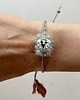 bransoletki - inne Bransoletka handmade z ręcznym haftem - Piesek - unikat 2