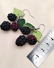 kolczyki z masy plastycznej Kolczyki z jeżynami handmade z gliny polimerowej stal chirurgiczna 3