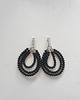 kolczyki z kamieniami Kolczyki ROOTS czarny turmalin 4