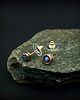 kolczyki wire wrapping Kolczyki sztyfty z błękitnym agatem 6