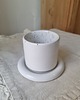 kubki Kubek ceramiczny z talerzykiem/ czarka ze spodkiem 3