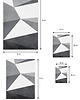 plakaty Plakat - geometryczny, czarno biały 1