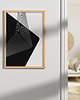 plakaty Czarno-biały plakat do salonu, minimalistyczny, nowoczesny, abstrakcyjny. 1