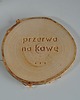 podkładki do kuchni Drewniana podkładka przerwa na kawę 1