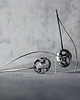kolczyki wire wrapping Srebrne kolczyki Silver Planet 7